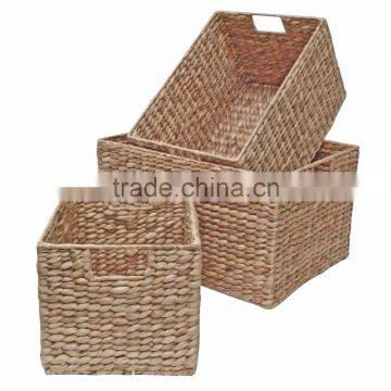 Wicker Storage Basket, Shelf Drawer, Water Hyacinth