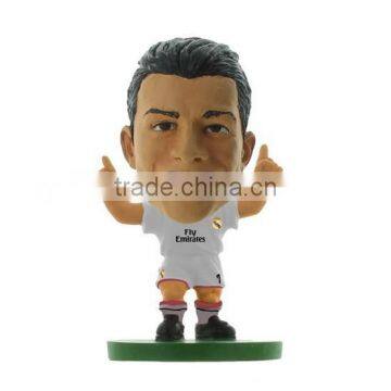 Big head plastic football figure ,Lifelike Ronaldo star custom football player figure,OEM plastic miniature football figures