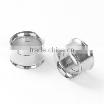 12mm Stainless Steel Ear Stretcher Expander Cylinder Silver Tone Body Jewellery Piercing