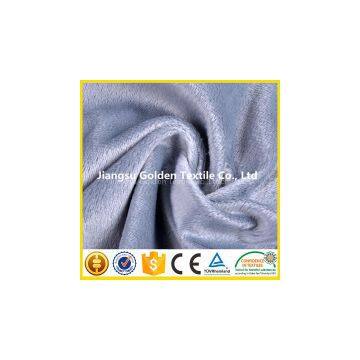 super soft 100% Polyester warp knitting velboa fabric