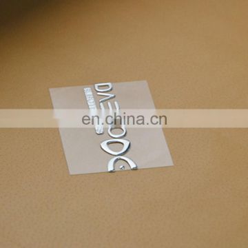 customized adhesive 3D soft label,latter label