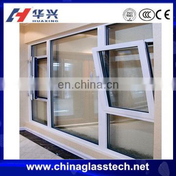 CCC standard clear glass cheap aluminum awning window