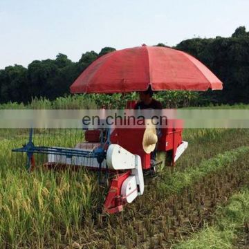 12HP paddy rice harvester, mini harvester, combine harvester