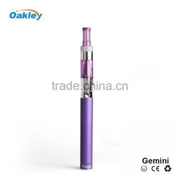 e-cigarette Fashion Design Gemini Clearomizer with 510Thread E cig Shenzhen