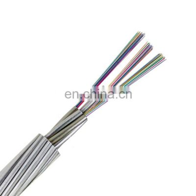 GL high quality Low Price Single Mode Fiber Opgw 24 /36/48 Core Overhead Fiber OPtic Cable Price