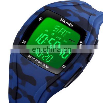 SKMEI 1610 Men Digital Watches Countdown Alarm Electronic Display Stopwatch 50M Waterproof Wach Men Watches