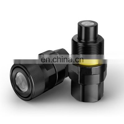 1'' flat face thread locked type hydraulic quick coupling for offshore drilling platform