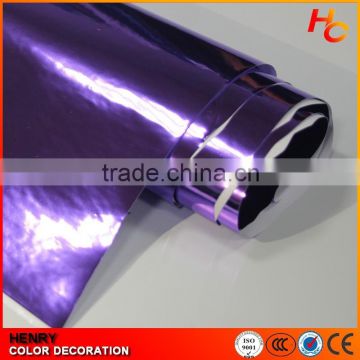 Colored mirror chrome brushed aluminium sticker for car/vehicle/SUV