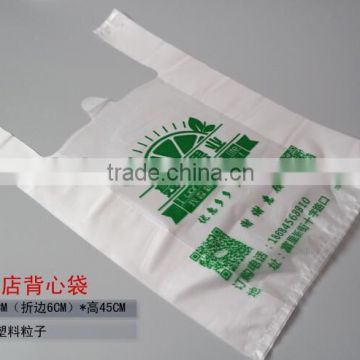 new design HDPE Clear Plastic T Shirt Bag With Custom Printing with great price