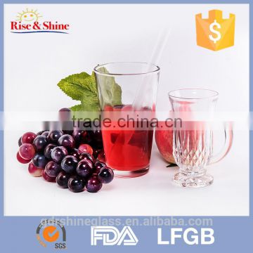 Best selling Hand-made custom promotional antique large small glass tumbler cup