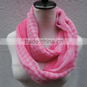 Hot Selling Printed Polyester Fashion Lady Neck Warmer Loop Scarf