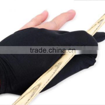 Cheap price removable billiard pool open finger gloves