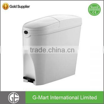 White Pedal Sanitary Bin, 20 Litre Capacity