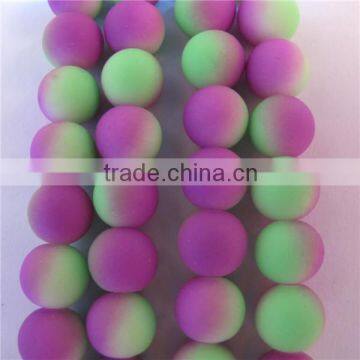 8mm round neon color beads in bulk,Glass Beads YZ062
