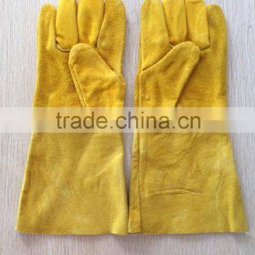 Yellow Heavyweight Cowhide Rigger Gloves