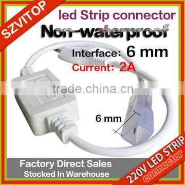 SV Power Plug Unit for LED Strip Lights, Non-waterproof ,5050 LED Strip Accessories, 2A, for 50-100m (max) Single