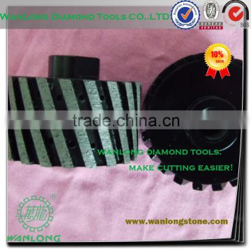 high quality diamond grinding cnc stubbing wheel for natural stone surface grooving and milling