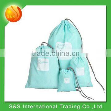 4 pcs of set waterproof travel lightweight drawstring bag