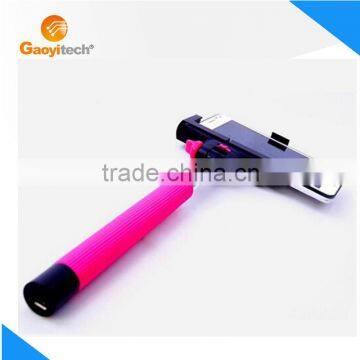 New products for 2015 wireless monopod selfie stick with bluetooth rechargable battery for iphone 6&plus
