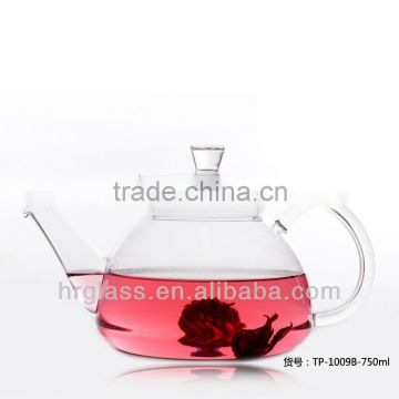 Factory direct wholesale borosilicate glass teapot