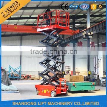 12m self-propelled hydraulic mobile platform lift