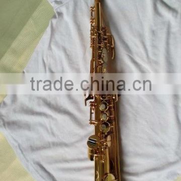 Gold lacquer Sopranino saxophone