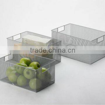 functional metal mesh home three size basket