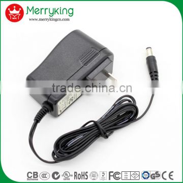 110 volt ac adapter 9volt 2amp US plug 18W vertical type switching power adapter with free samples