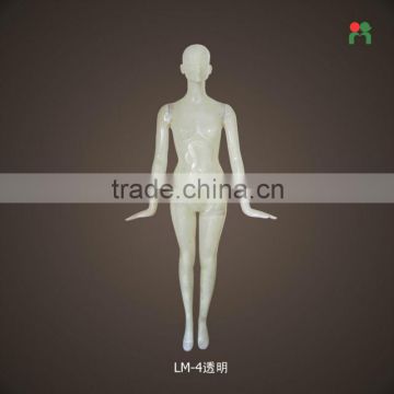 2014 fashion new fiberglass realistic female mannequin mini mannequin transparent LM-4
