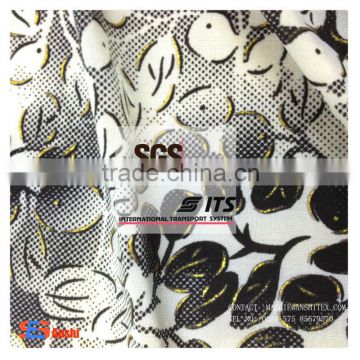 ES6149 polyester spandex milk fabric fdy polyester fabric with printed