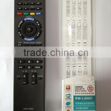 RM-L959C Remote Control use for Sony LED/LCD TV Black 51 Keys 3D RMT-B107C/B104C RM-SA023/SD015 RMT-B109C RM-ADU007