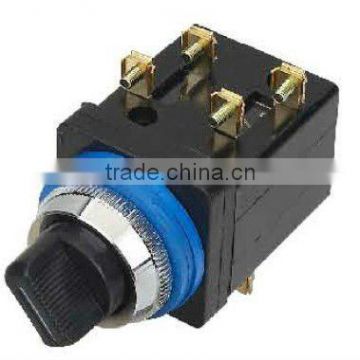 2 or 3 position selector switch ,black rotaty switch LA18-22X2