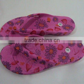 Ladies cheapest eva garden clog shoes with water printing