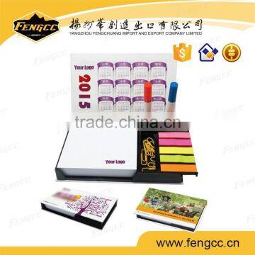 Hot Sale Plastic Case Sticky Note Pads with Calendar