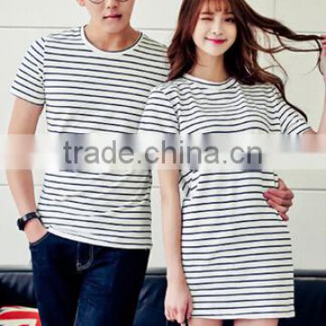 fashion couple polo shirt /dri fit striped polo for unisex/high quality new design short sleeve polo