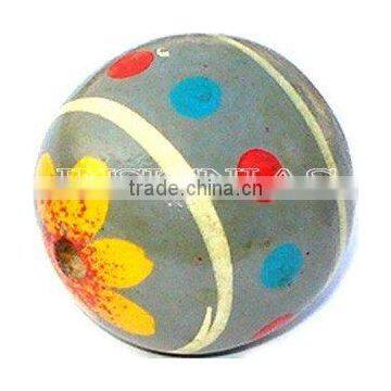 Hand painted wooden beads