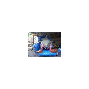 UL blower 1000D Durable Shark Commercial Inflatable Slide for hire