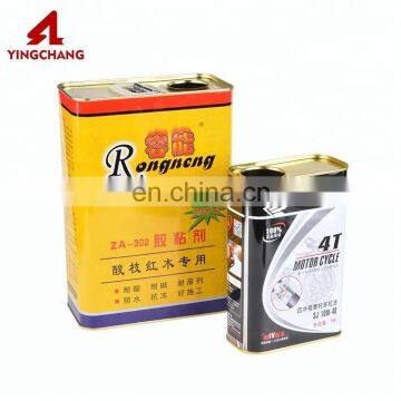 4 L metal empty square tin chemical can