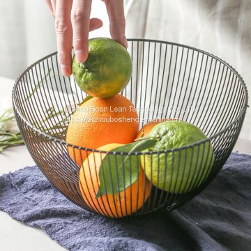 Vegetable Mesh Metal Bowl Kitchen Storage Wire Fruit Basket/Wire Metal Fruit Basket