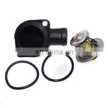 Engine Coolant Thermostat Housing + Rings For VW Passat Golf Jetta 044121113