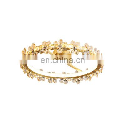 High Quality Gold Round LED Ceiling Light Indoor Decorative Residential Coffee Bar Indoor LED Ceiling Light