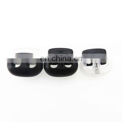 Wholesale Plastic Button Transparent Spring Buckle Elastic Adjustment Stopper Rope Pig Nose Buckle