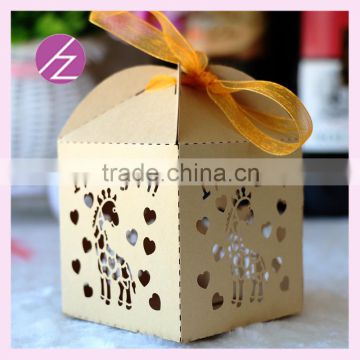 Laser cut wedding favor candy boxes chocolate box manufacturer TH-126