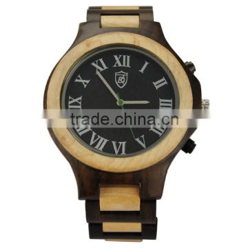 Mixed color Bewell Wristwatch Wooden Water Resistant Wooden WristWatch Women Men Bewell Wristwatch Wooden