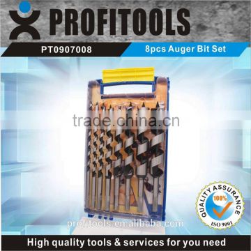 8pcs high quality auger drill bit kit for drilling wood