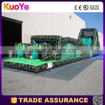 camouflage giant inflatable tunnel bouncer combo for adult