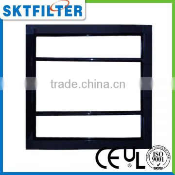 2014 Black 4 cell hot sale pocket plastic frame air filter frame