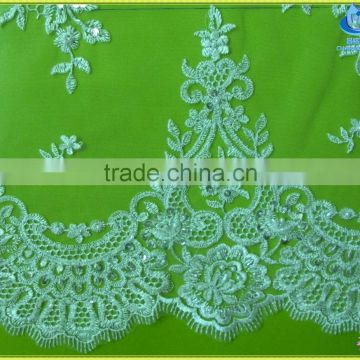 Embroiedered lace fabric CA069B