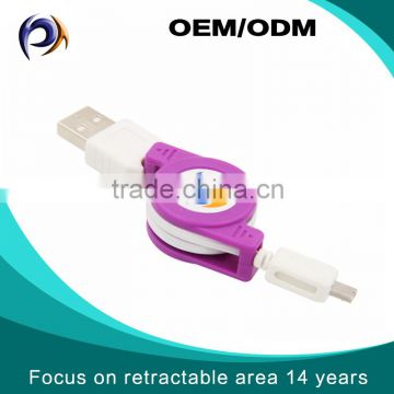 High Quality the Best Material For Charging And Sync Retractable Micro USB Charger cable to Stretch