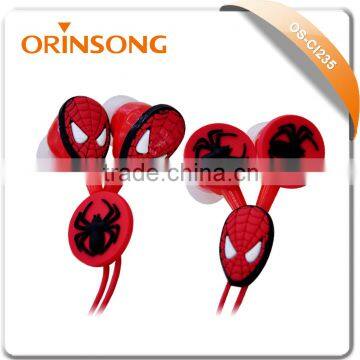 spiderman earphones cartoon earphone for kids children